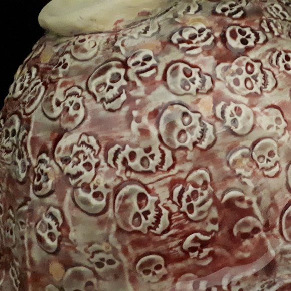 Handbuilt OOAK Skull Bowl - Food safe - Picture 5 of 8